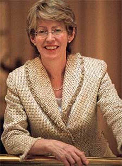 La ministra británica Patricia Hewitt, ayer en Madrid.