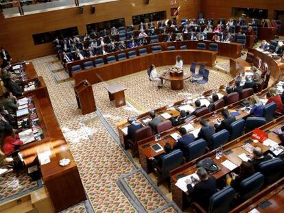 La Asamblea, durante una sesión plenaria celebrada esta legislatura.