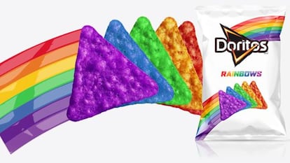 La bolsa de Doritos Rainbows, también conocida como la bolsa de Doritos Gay.