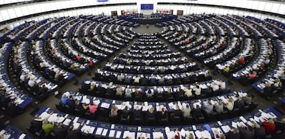 Vista general de una sesión plenaria del Parlamento Europeo, en Estrasburgo.