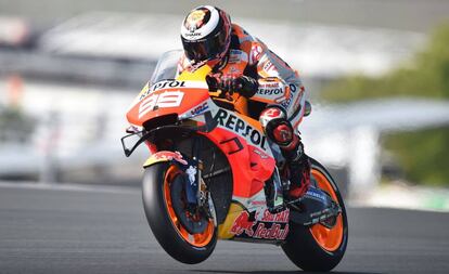 Jorge Lorenzo, en los libres del GP de Francia.