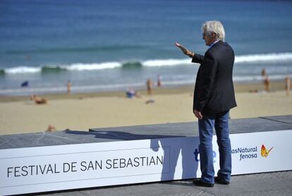 El actor estadounidense Richard Gere, ayer en San Sebasti&aacute;n.