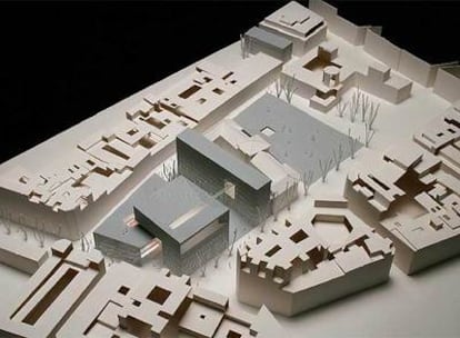 Maqueta del Mercado de Barceló, diseñado por Fuensanta Nieto y Enrique Sobejano.