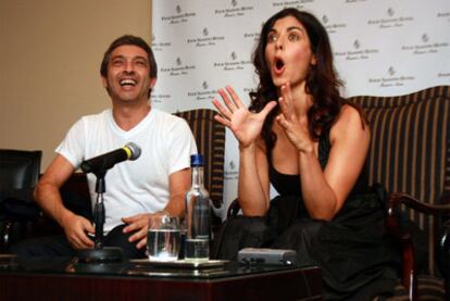 Ricardo Darín y Soledad Villamil, en la rueda de prensa en Buenos Aires.