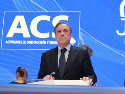 El presidente de ACS, Florentino Pérez.