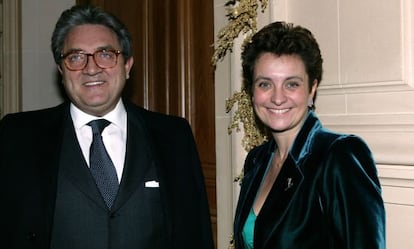 Wojciech Janowski y su mujer, Sylvia Ratkowski Pastor, yerno e hija de H&eacute;lene Pastor, en 2003.