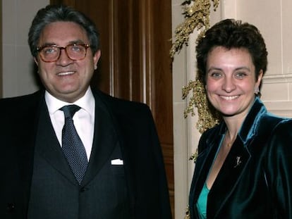Wojciech Janowski y su mujer, Sylvia Ratkowski Pastor, yerno e hija de Hélene Pastor, en 2003.
