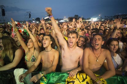 Asistentes al festival Arenal Sound.