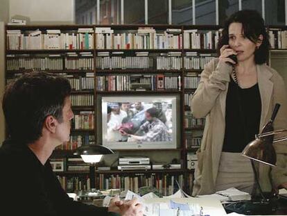 Daniel Auteuil y Juliette Binoche, en <i>Caché,</i> de Michael Haneke.