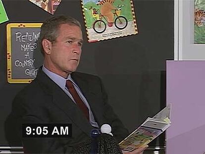 George W. Bush, en un fotograma de la película 'Fahrenheit 9/11', de Michael Moore.
