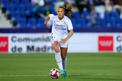 La jugadora del Real Madrid Caroline Weir, en la semifinal de Copa contra el Athletic.