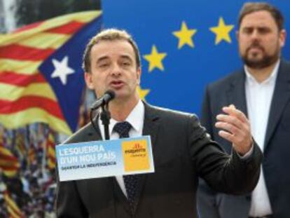 Alfred Bosch, en un acto campa&ntilde;a de las pasadas elecciones catalanas.