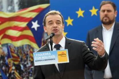 Alfred Bosch, en un acto campa&ntilde;a de las pasadas elecciones catalanas.