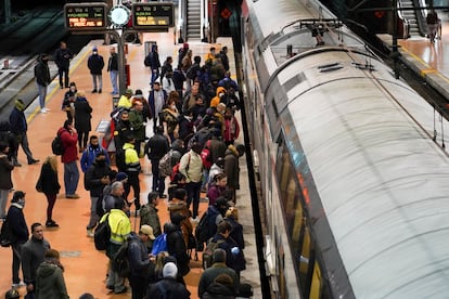 A las siete y media de la mañana ha sido el momento de mayor afluencia en Atocha.