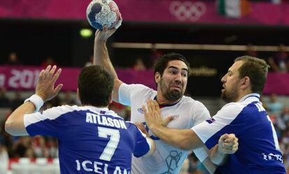Karabatic, en el partido ante Islandia.