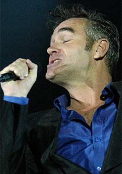 Morrissey, durante el concierto.