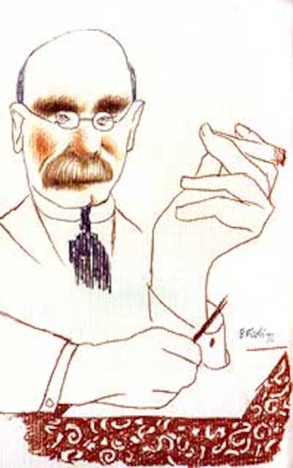 El escritor británico Rudyard Kipling (1865-1936)