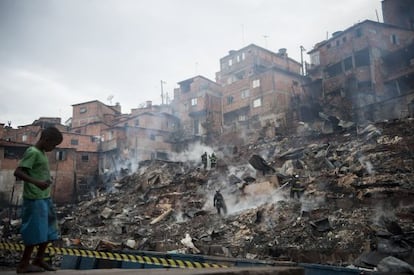 Favela de Paraisópolis nesta terça-feira.