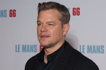 Matt Damon, durante la promoción de 'Le Mans '66'.