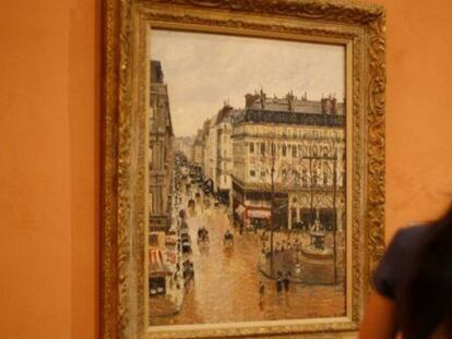 El cuadro 'Rue Saint-Honoré por la tarde. Efecto de lluvia' (1897), que reclama la familia Cassirer y que forma parte de la colección del Museo Thyssen-Bornemisza. 