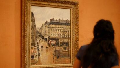 El cuadro 'Rue Saint-Honoré por la tarde. Efecto de lluvia' (1897), que reclama la familia Cassirer y que forma parte de la colección del Museo Thyssen-Bornemisza.
