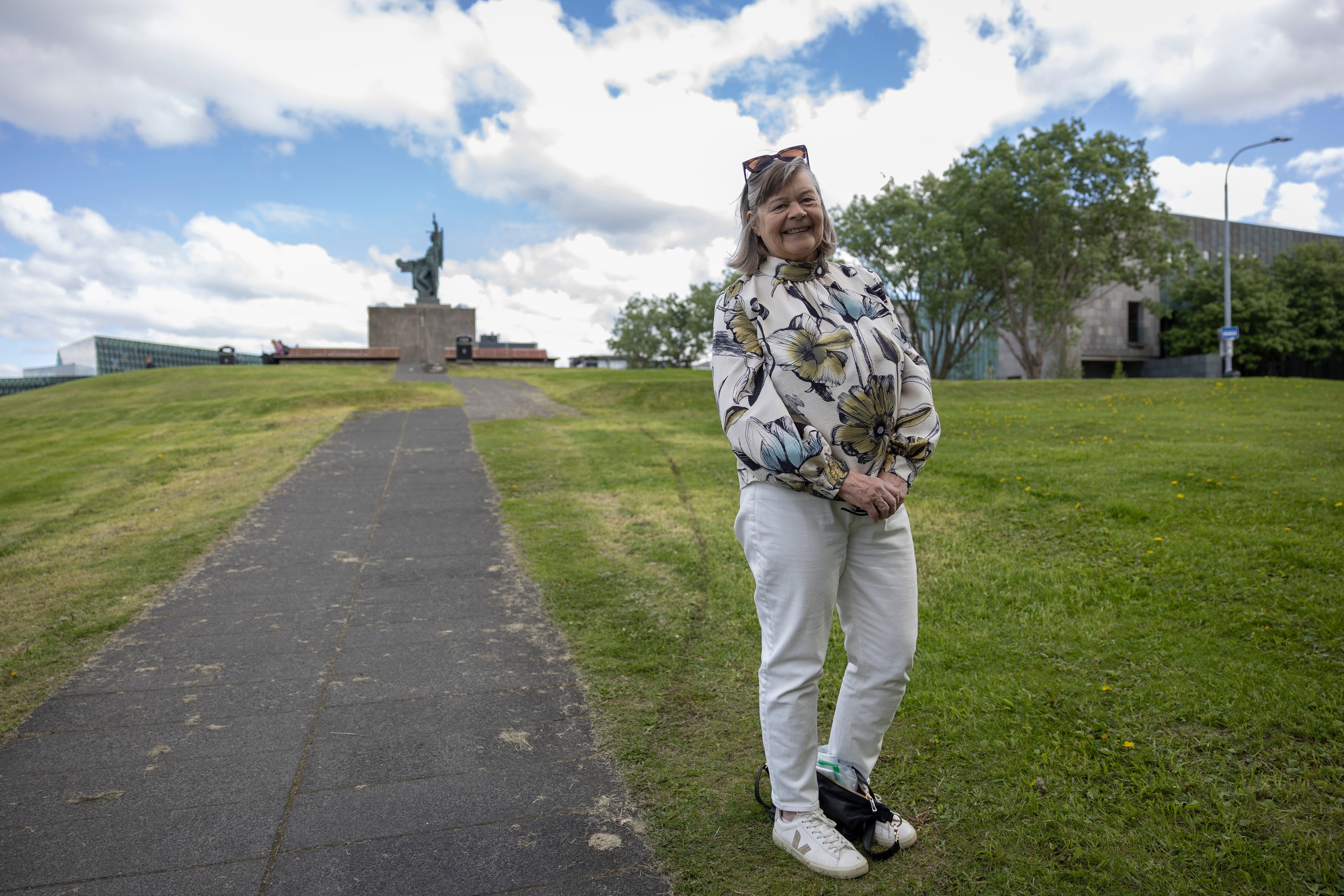 Ingibjörg Steinunn Sverrisdóttir, el 11 de junio en Reikiavik.