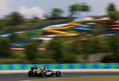 Sergio Pérez, en Hungaroring.