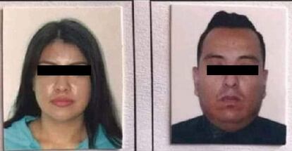 Laura "n" y Jesús Adid "n", los agresores de la maestra, en una imagen difundida en redes sociales.