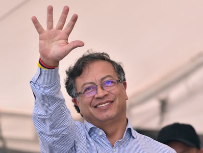 Gustavo Petro en Fusagasugá, Colombia, el 11 de mayo de 2022.