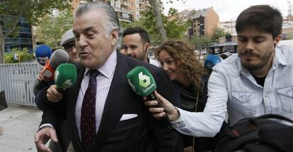 Bárcenas en los juzgados de Madrid el pasado mayo.