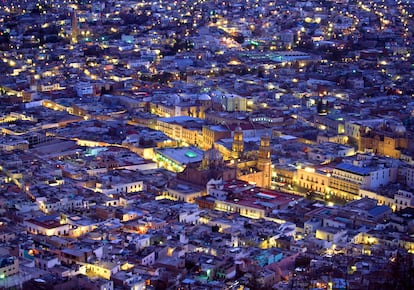 Vista aérea de la Ciudad de Zacatecas.