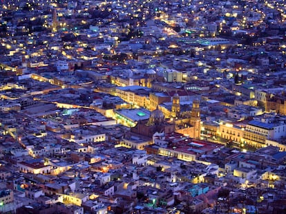 Vista aérea de la Ciudad de Zacatecas.