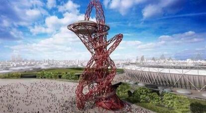 El 'Orbit' de ArcelorMittal, llamado a presidir la villa olímpica de Londres en 2012