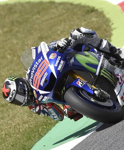 Jorge Lorenzo, durante la carrera.