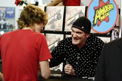 Tarantino, en la tienda Amoeba, en Los Ángeles, en 2009.