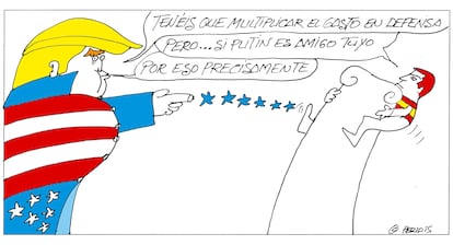 Viñeta de Peridis del 17 de febrero de 2025.
