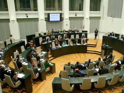 El pleno del Ayuntamiento de Madrid.