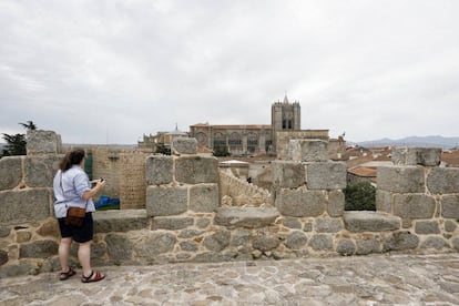 Avila’s city wall, where 60 devices have been installed to monitor wear and tear.