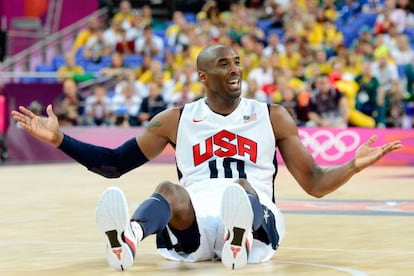 Kobe Bryant durante el partido contra Australia.