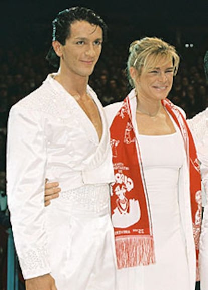 Estefanía de Mónaco y Adan Lopez Peres en 2001.