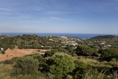 Vista de la zona de Tiana (Barcelona) donde el empresario de Badalona José Elías tiene su casa.