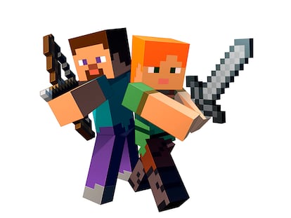 Personajes del videojuego ‘Minecraft’.