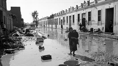 Zona afectada per les inundacions de València del 1957.