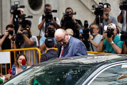 Koldo García, al salir del Tribunal Supremo, este lunes en Madrid. 