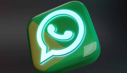Icono de WhatsApp con fondo negro
