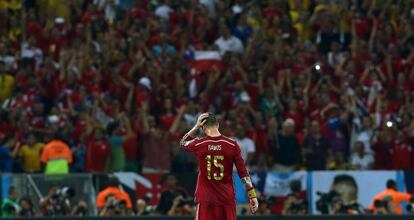 Sergio Ramos, tras la eliminaci&oacute;n espa&ntilde;ola ante Chile.