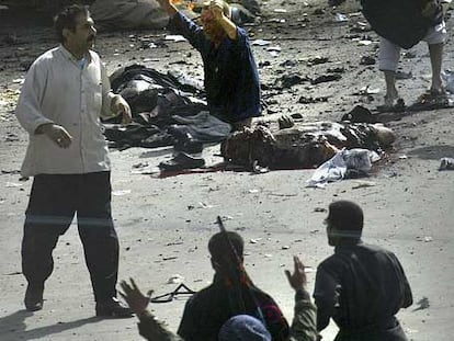 Matanza de chiíes en Kerbala (Irak) durante una celebración religiosa, el 2 de marzo de 2004.