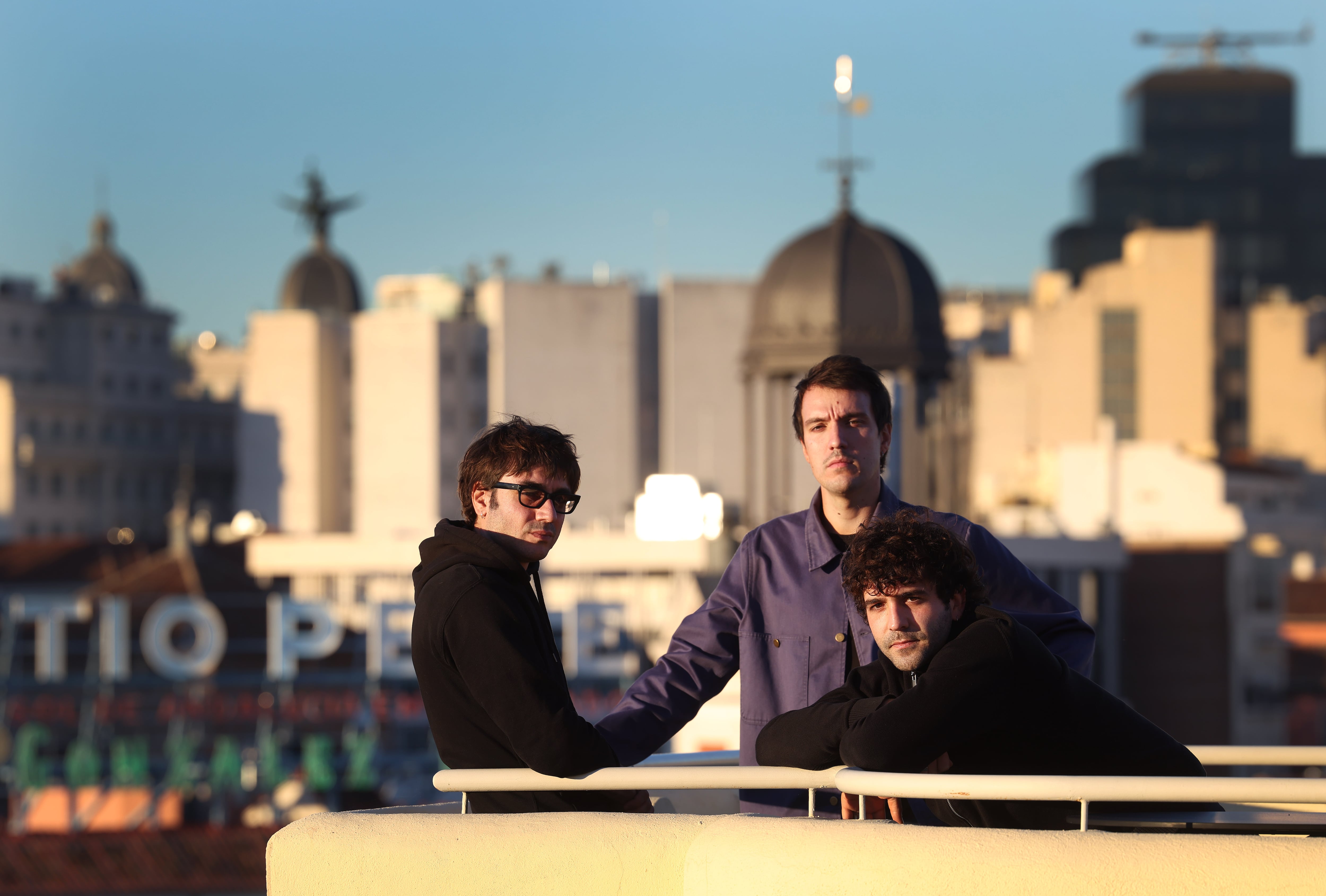 De izquierda a derecha, Nico Yubero, Juan Rojo y Lucas Sierra, de La Paloma.