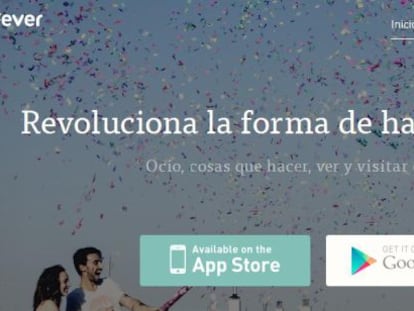 Portada de la web de Fever.