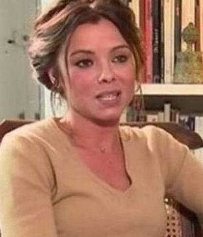 Mariana Gónzalez Gómez, en una entrevista de la televisión francesa.
